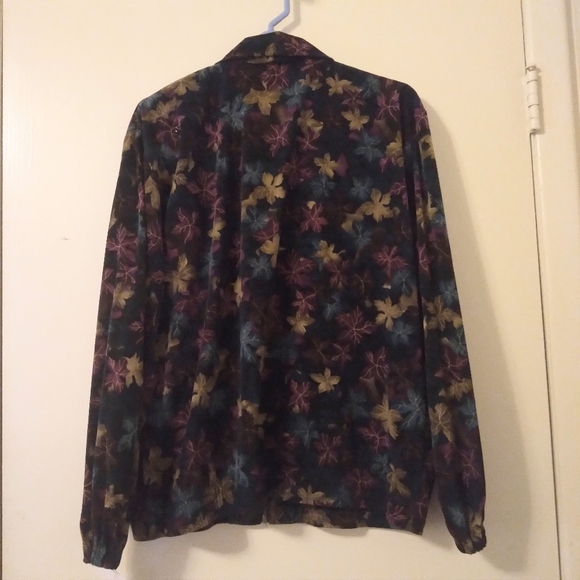 TEDDI Y2K Vintage Autumn Leaf Windbreaker Bomber Jacket, Large - Picture 11 of 16